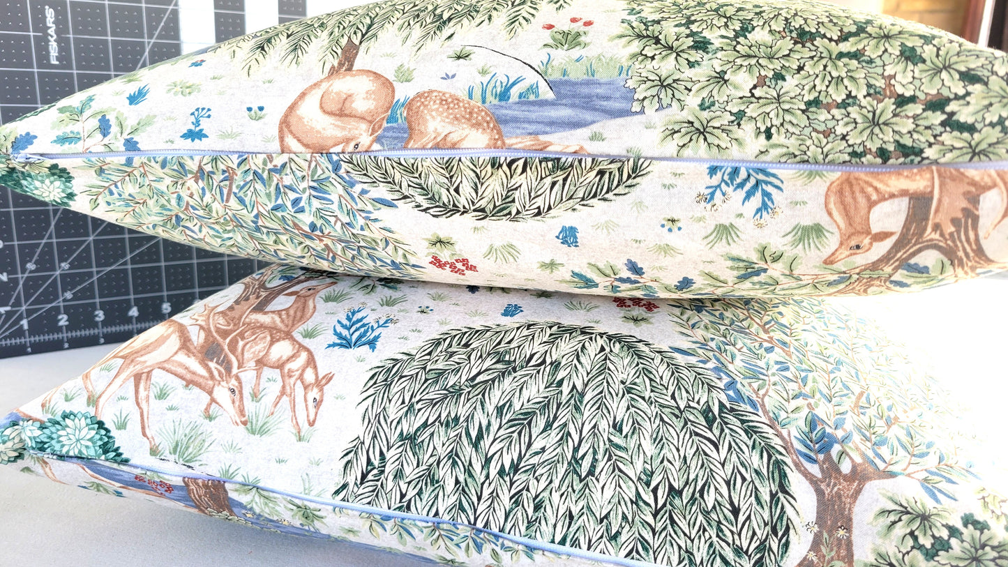 Pillow Cover - "The Brook - Cream" William Morris Cotswold FreeSpirit Fabric