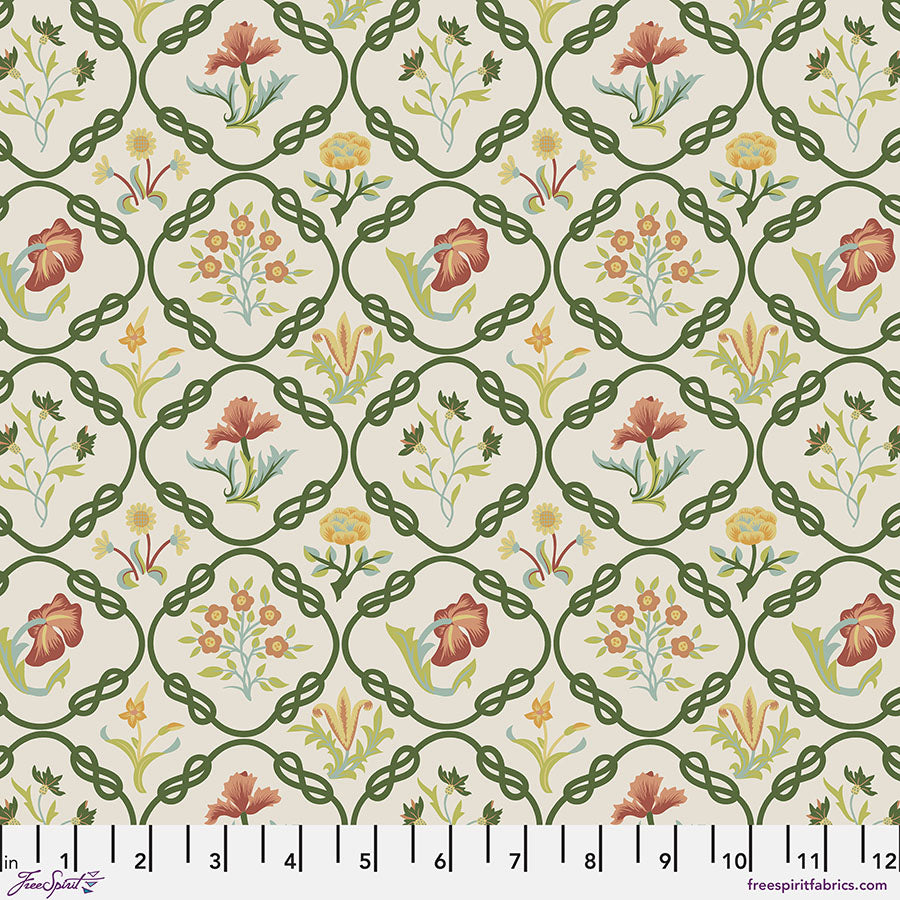 One Curtain Panel "Mays Coverlet - Twining Vine" William Morris Emery Walker FreeSpirit Fabrics