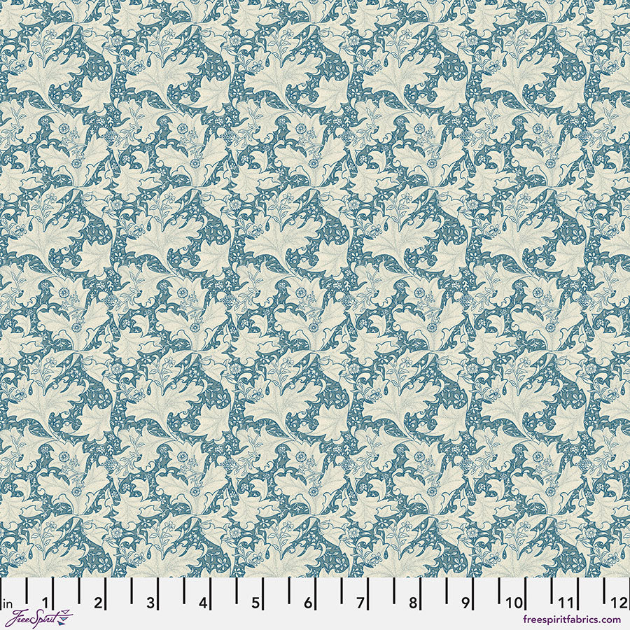 Table Linens "Small Wallflower - Blue". William Morris FreeSpirit Emery Walker Fabric. Tablecloth, Runner, Placemat, Napkin