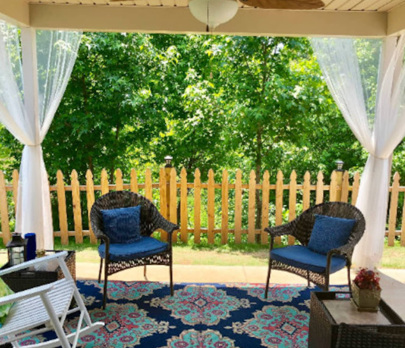 Sheer Curtain Panel - Handmade White No-see-um, Gnat, Mosquito Netting