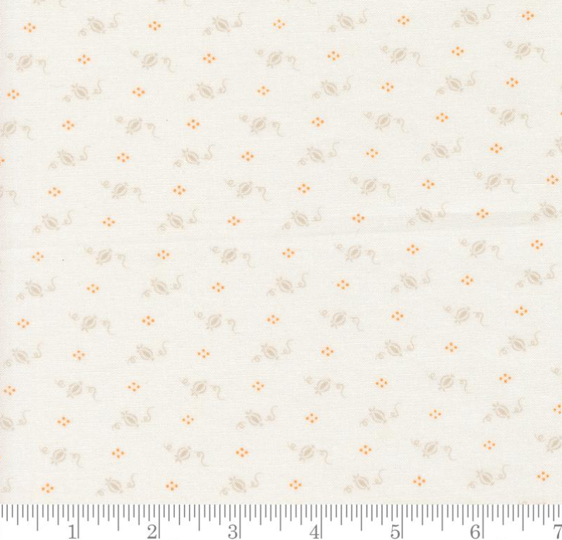 One Curtain Panel - "Tiny Pumpkins Fall Halloween Pumpkin Dot - Ghost"