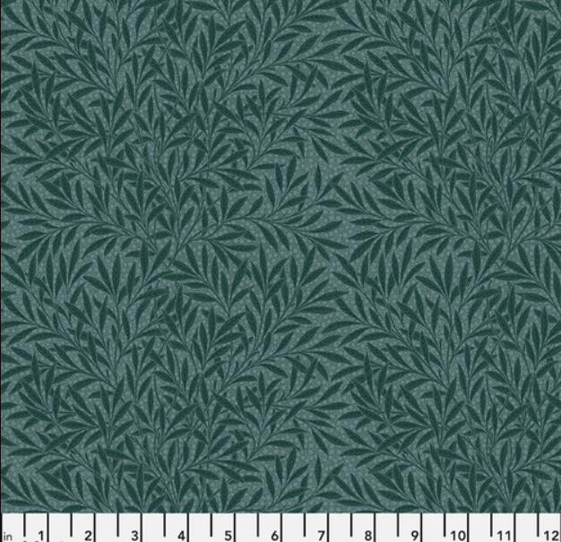 Faux Roman Shade Valance "Emery Walker's House - Emerys Willow - Blue"