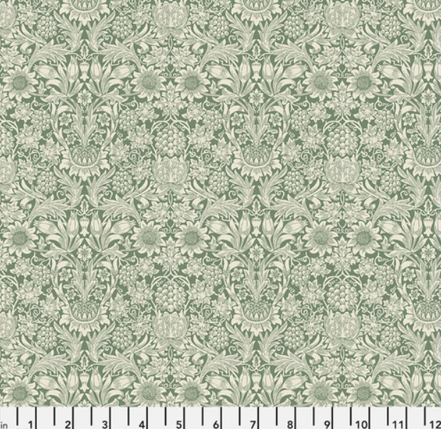 Roman Shade - Made with "Emery Walker's House - Sunflower - Herball" fabric