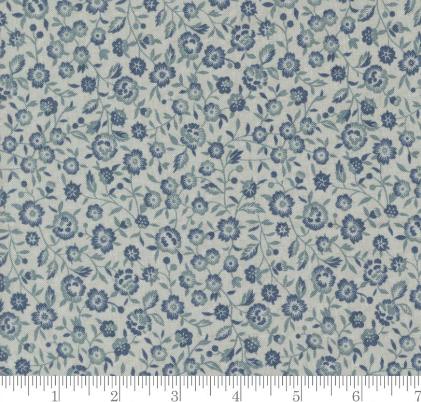 Tie-Up Shade "Renoncule Florals - Sacre Bleu - Ciel Blue"