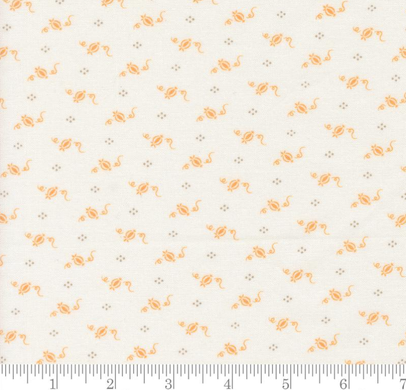 One Curtain Panel - "Tiny Pumpkins Fall Halloween Pumpkin Dot - Ghost Multi"