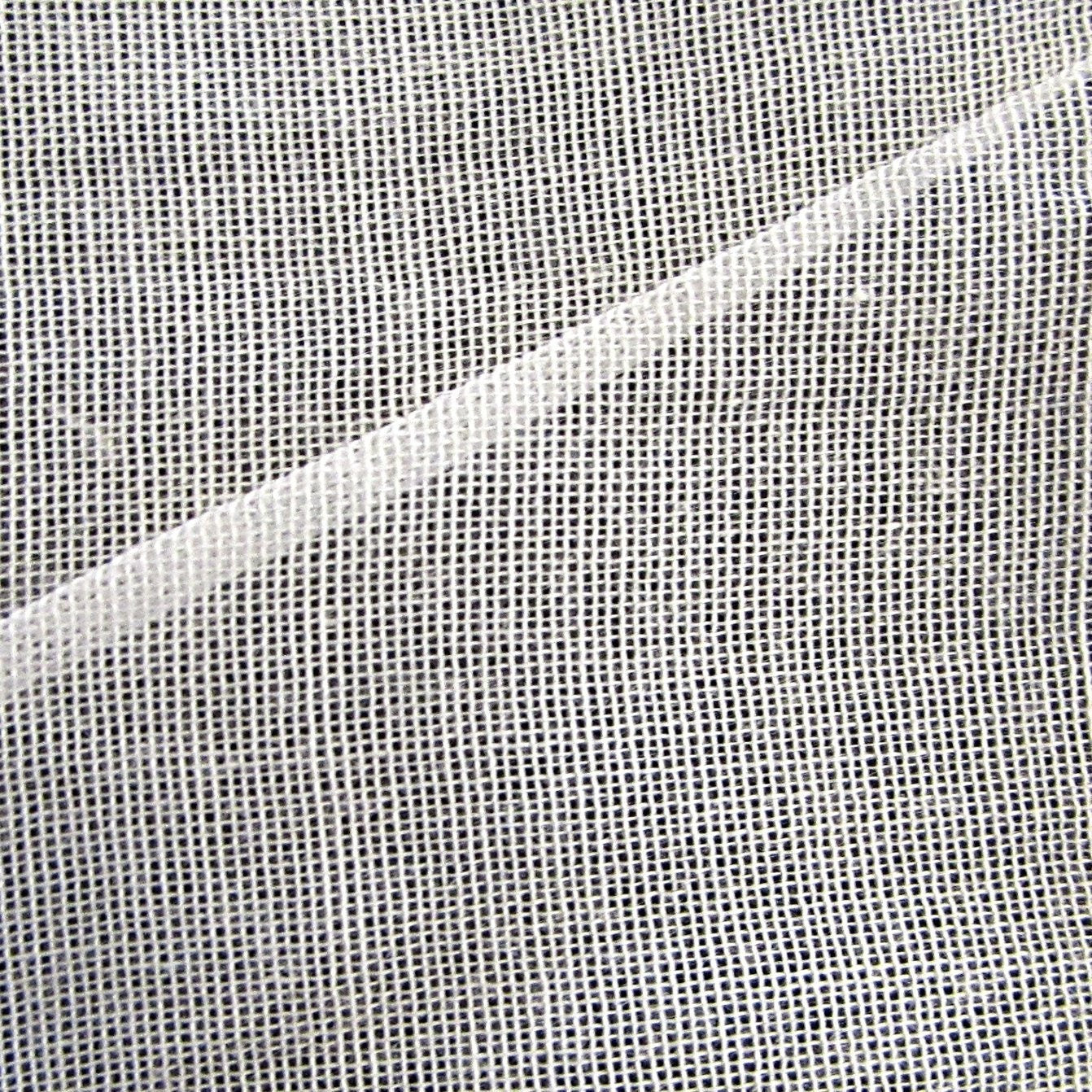 One (1) Organic Natural White Mosquito and Noseeum Netting Curtain for Patio or Bedroom Window - Bug Net Curtain, Bed Tent, Porch or Camping