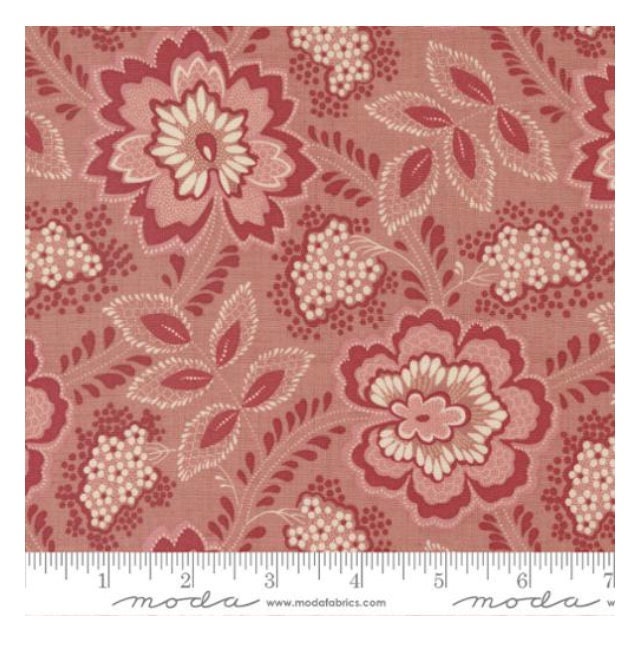 One Holiday Tree Skirt "Chateau De Chantilly Orleans Florals Clay" By Moda Fabrics. French General. Handmade Christmas Tree Skirt.