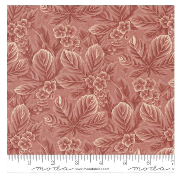 One Curtain Panel "Chateau De Chantilly Amelie Florals Leaf Clay" By Moda Fabrics. French General. Elegant Handmade Window Treatments