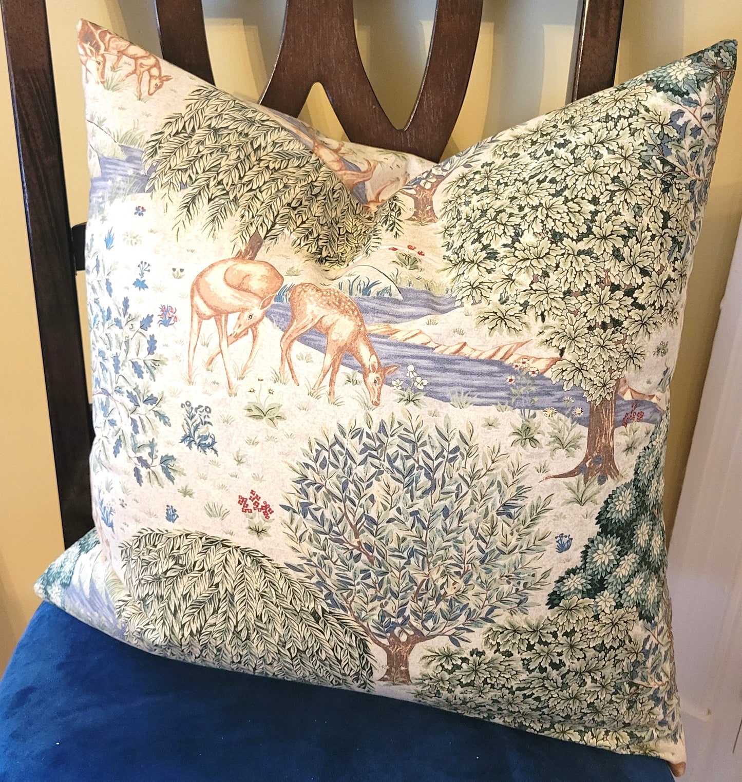 Pillow Cover - "The Brook - Cream" William Morris Cotswold FreeSpirit Fabric