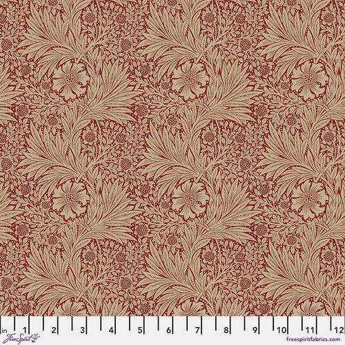 Pillow Cover - "Marigold - Red" William Morris FreeSpirit Fabric