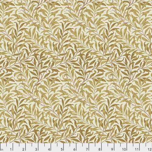 One Roman Shade - Made with "Willow Boughs - Gold" William Morris  FreeSpirit Fabric. Functional Corded Blind