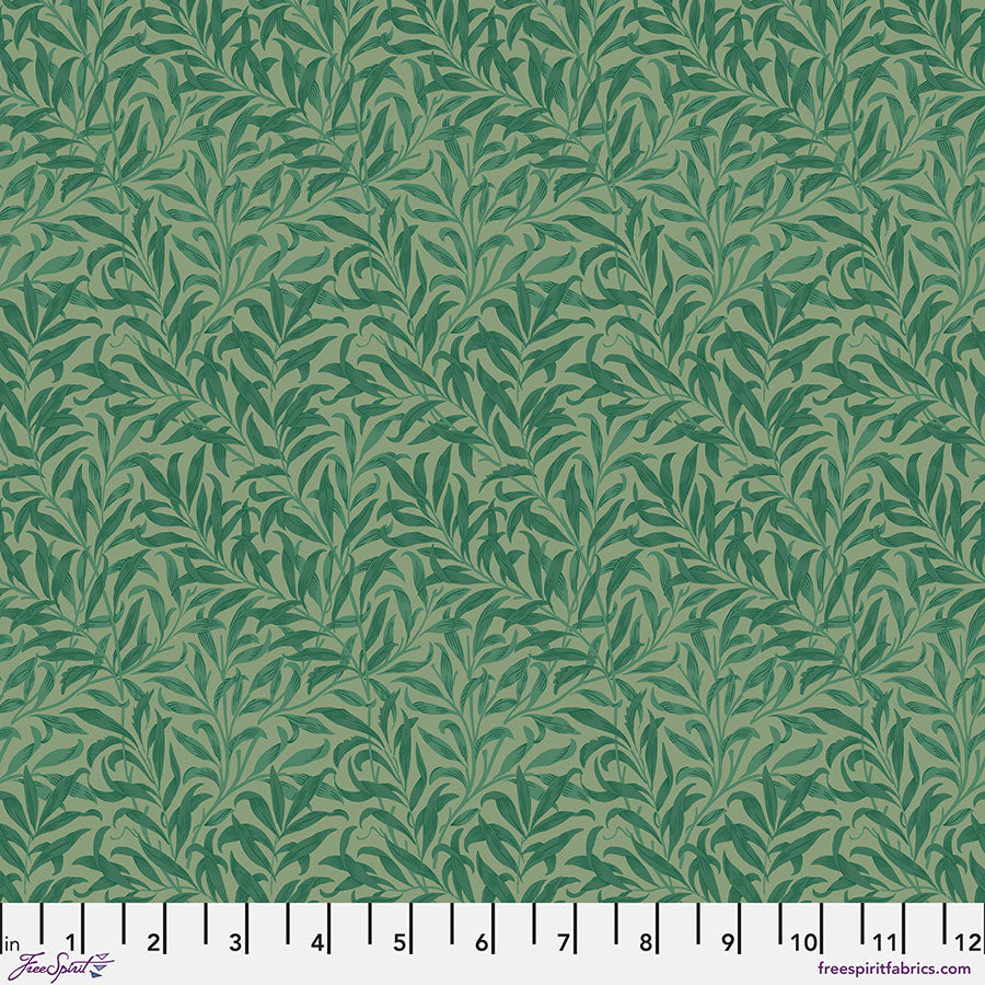 One Holiday Tree Skirt "Willow Boughs - Green" William Morris Cotswold FreeSpirit Fabrics