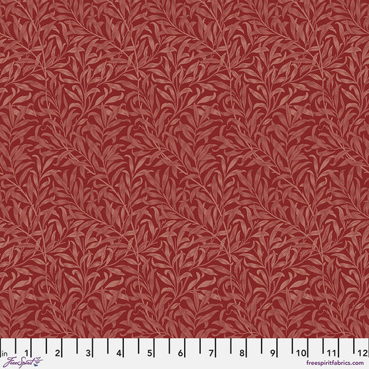 One Holiday Tree Skirt "Willow Boughs - Red" William Morris Cotswold FreeSpirit Fabrics