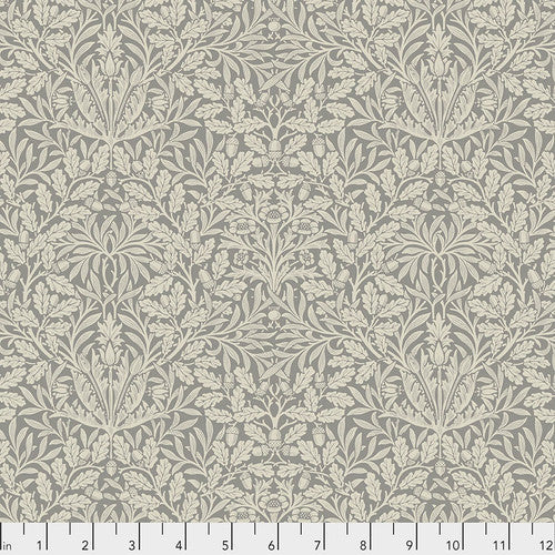 One Holiday Tree Skirt "Pure Acorn - Dove" William Morris FreeSpirit Fabrics