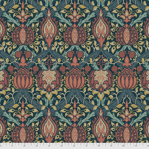 One Holiday Tree Skirt "Granada - Indigo" William Morris FreeSpirit Fabrics
