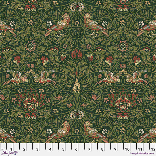 Faux Roman Shade Valance "Emery Walker's House - Bird - Tump"