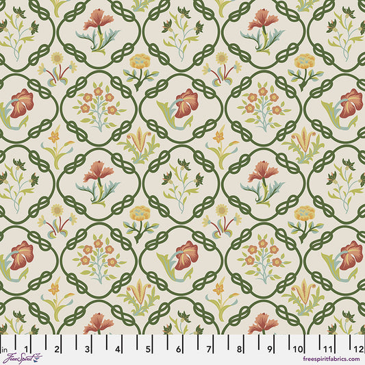 One Holiday Tree Skirt "Mays Coverlet - Twining Vine" William Morris Emery Walker FreeSpirit Fabrics
