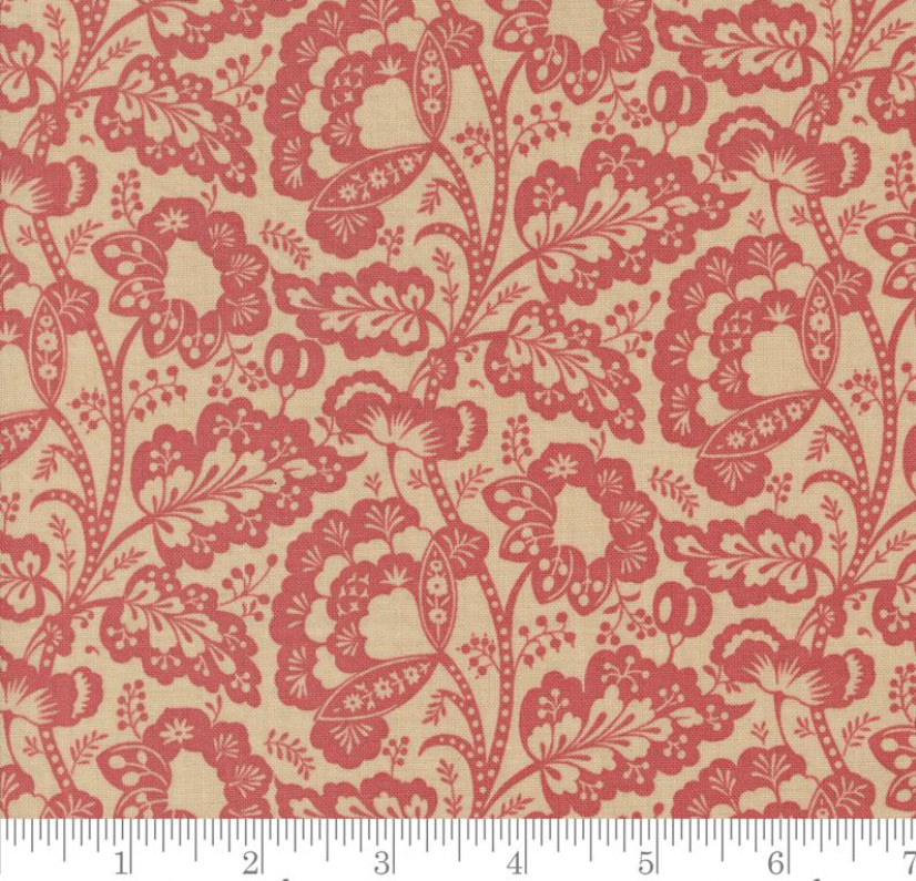 Tie-Up Shade "Rouenneries Trois - Jolie Florals Oyster"