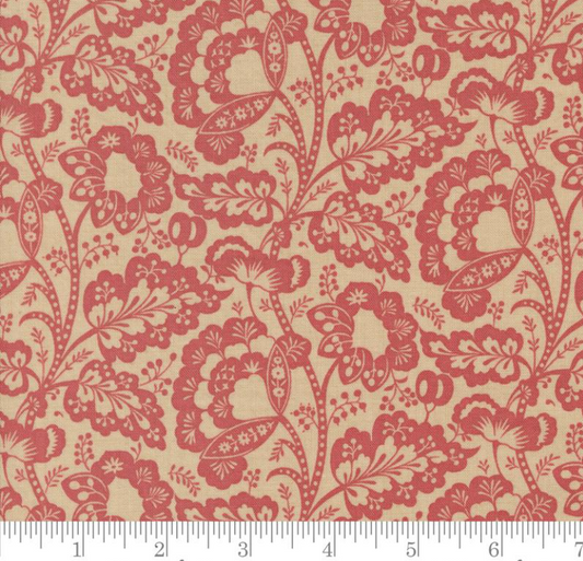 Tie-Up Shade "Rouenneries Trois - Jolie Florals Oyster"