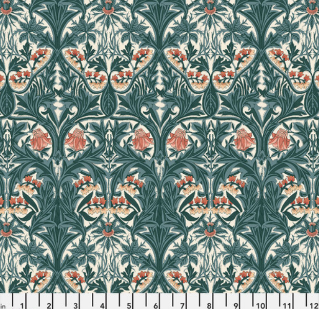 Faux Roman Shade Valance "Emery Walker's House - LG Bluebell - Webbs Blue"