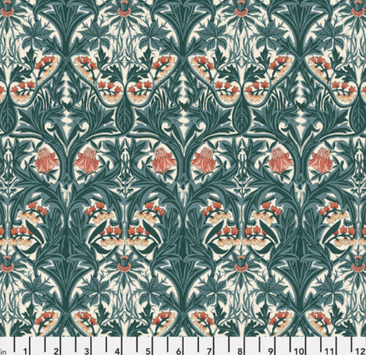 Faux Roman Shade Valance "Emery Walker's House - LG Bluebell - Webbs Blue"