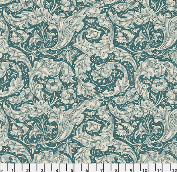Faux Roman Shade Valance "Emery Walker's House - SM Bachelors Button - Emery Blue"