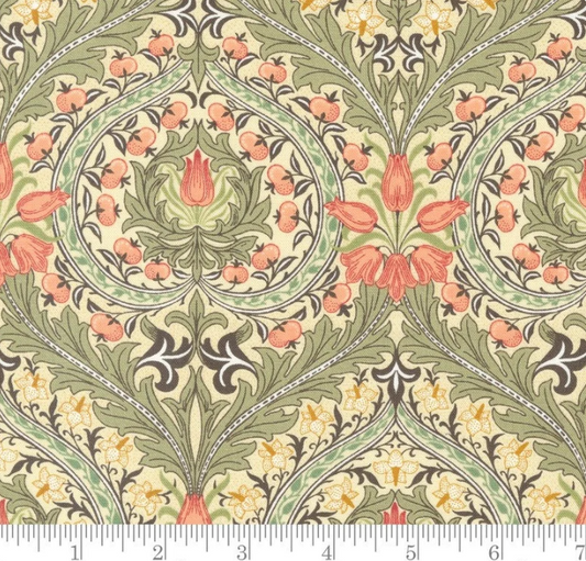 One Custom Roman Shade - Made with "Tulip Pomegranate Porcelain" fabric