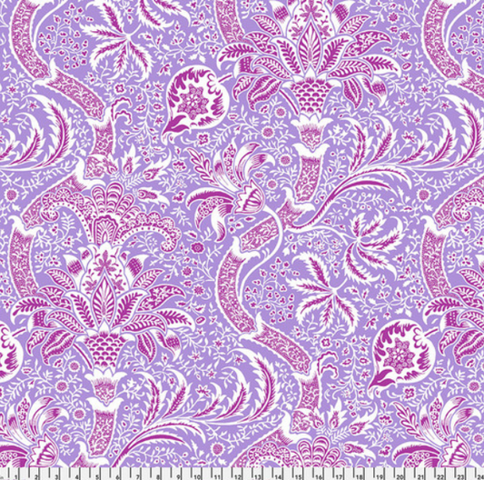 Faux Roman Shade Valance "Indian - Lavender - Kaffe x Morris & Co."