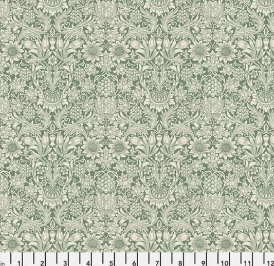 Faux Roman Shade Valance "Emery Walker's House - Sunflower - Herball"
