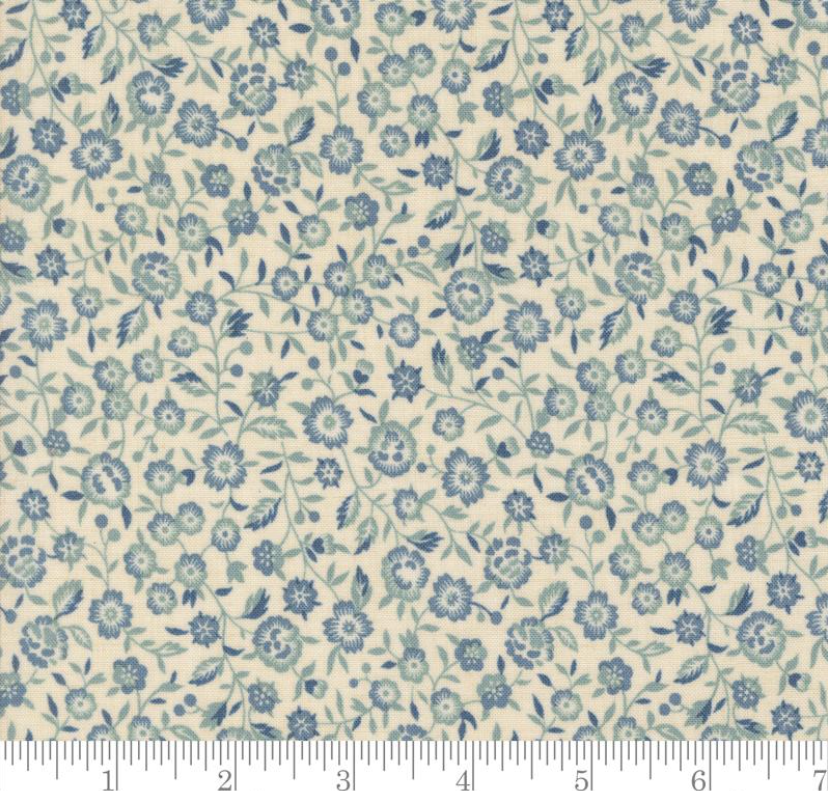Tie-Up Shade "Renoncule Florals - Sacre Bleu - French Blue"
