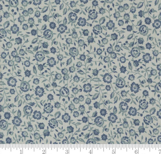 Tie-Up Shade "Renoncule Florals - Sacre Bleu - Ciel Blue"