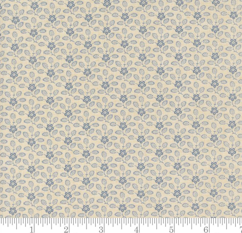 One Holiday Tree Skirt "Petunia Floral - Sacre Bleu - French Blue"