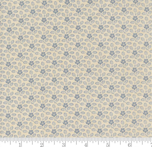 Faux Roman Shade Valance "Petunia Floral - Sacre Bleu - French Blue"