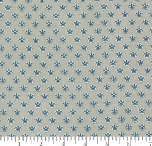 Faux Roman Shade Valance "Campanule - Sacre Bleu - Ciel Blue"