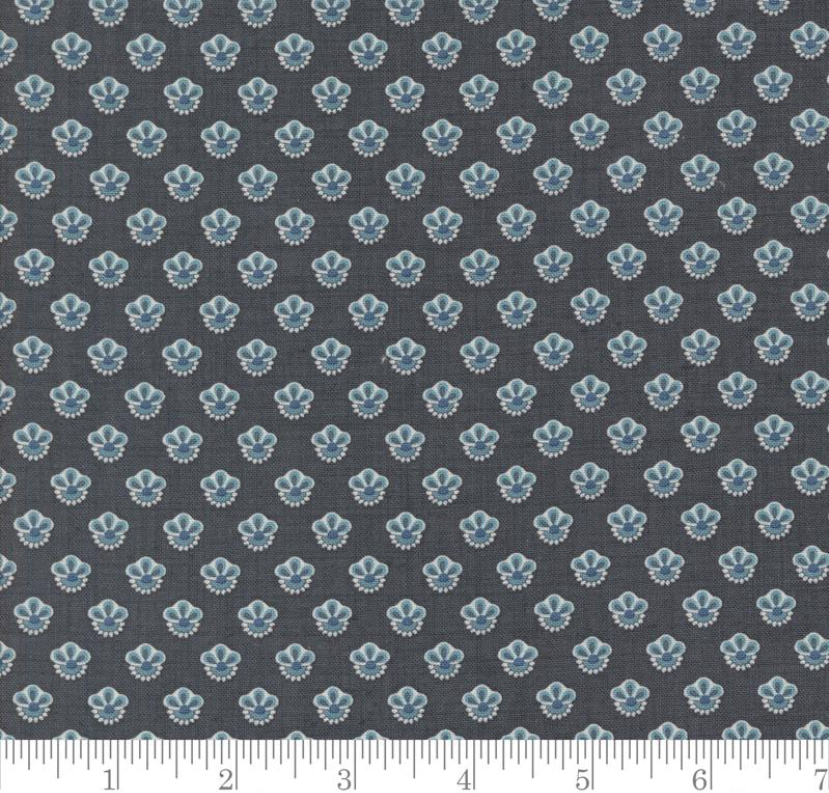 Faux Roman Shade Valance "Campanule - Sacre Bleu - Indigo"