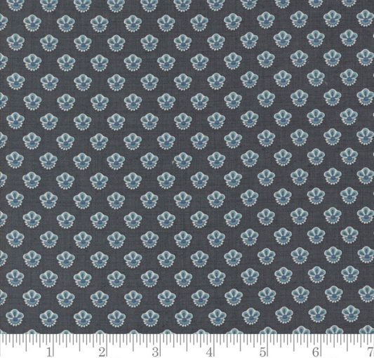 Faux Roman Shade Valance "Campanule - Sacre Bleu - Indigo"