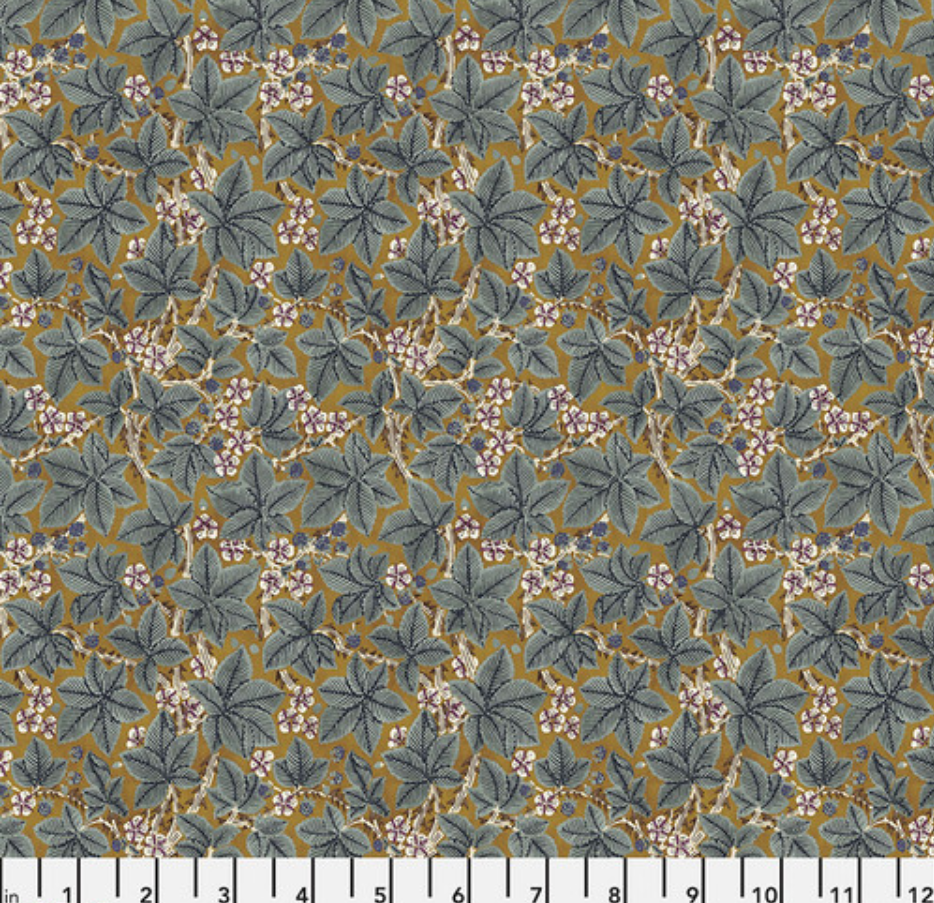 Faux Roman Shade Valance "Bramble - Sunflower - Red House - William Morris"