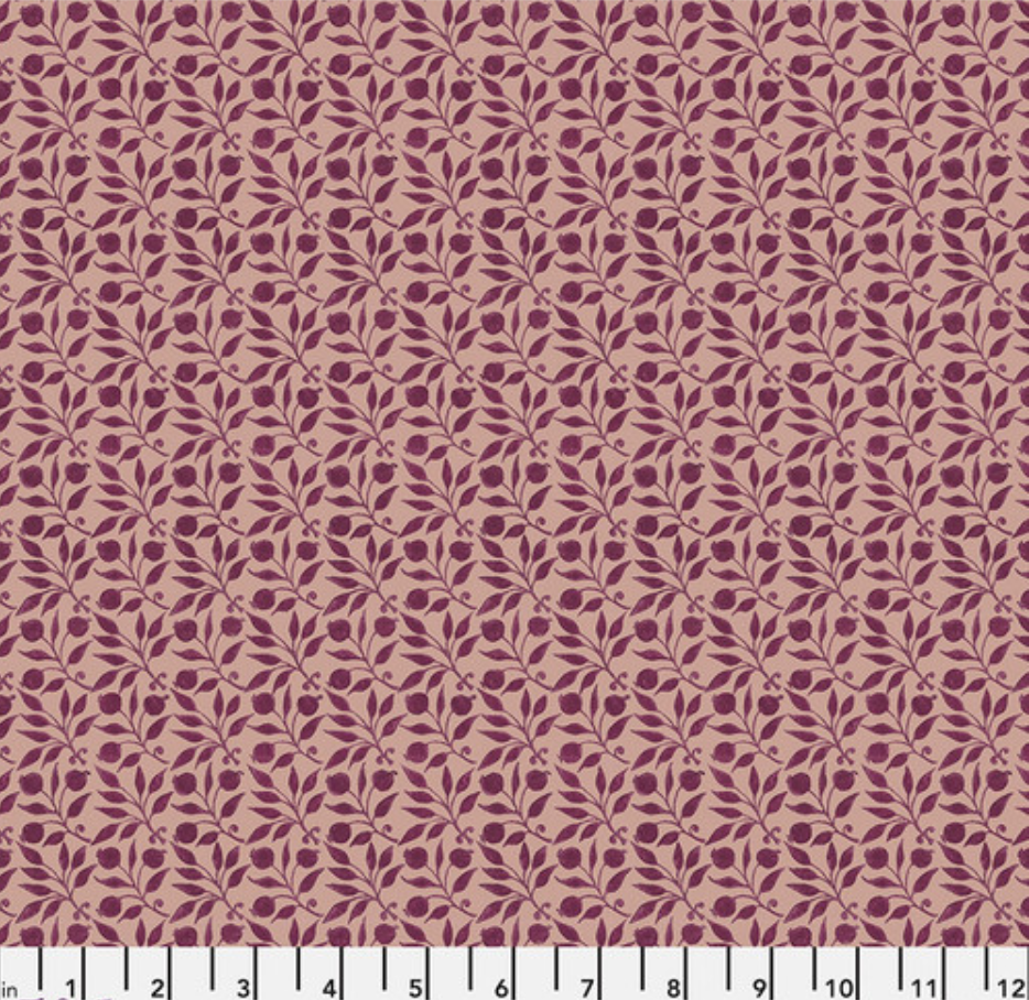 Tie-Up Shade "Rosehip - Plum - Red House - William Morris"
