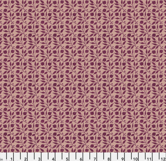 Tie-Up Shade "Rosehip - Plum - Red House - William Morris"