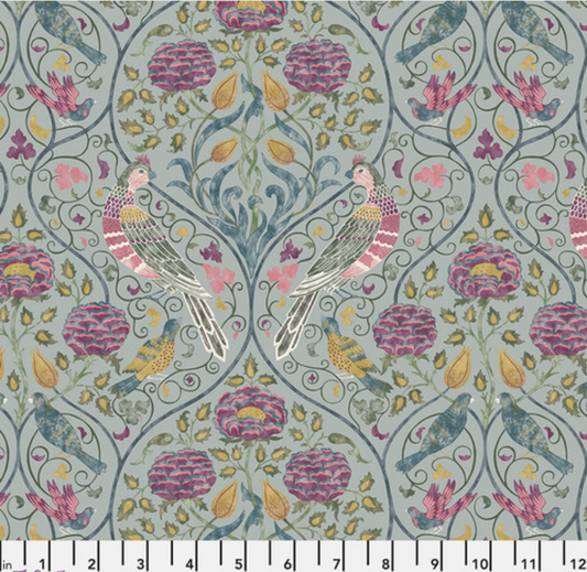 Tie-Up Shade "Season by May - Slate - Red House - William Morris"