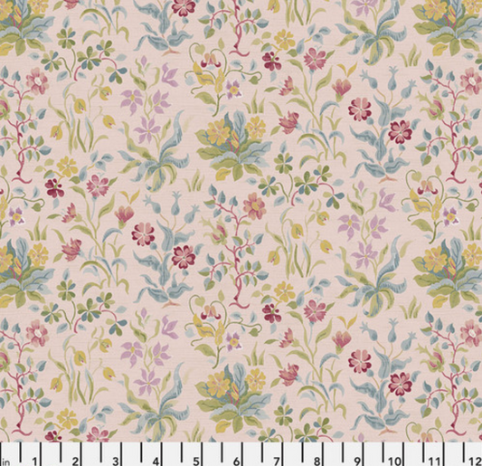 Faux Roman Shade Valance "Flowers by May - Rose - River - Red House - William Morris"