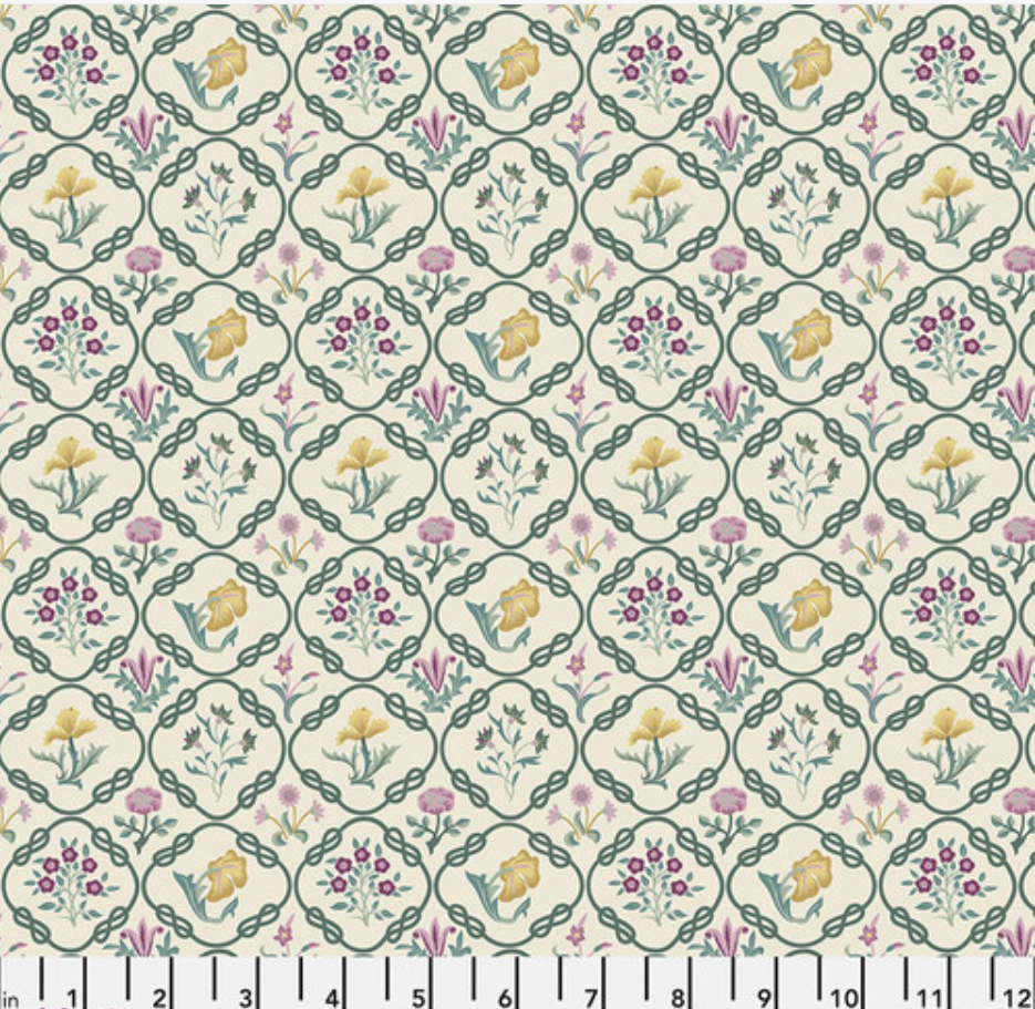 Tie-Up Shade "Mays Coverlete - Heather - Red House - William Morris"