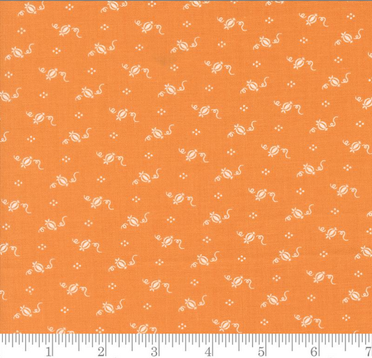 One Curtain Panel - "Tiny Pumpkins Fall Halloween Pumpkin Dot - Pumpkin"