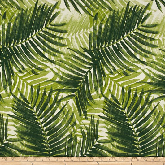 One Curtain Panel Tommy Bahama Indoor/Outdoor Escape Route Jade Drapery - Custom made to order quality drapes Weather Proof Resistant