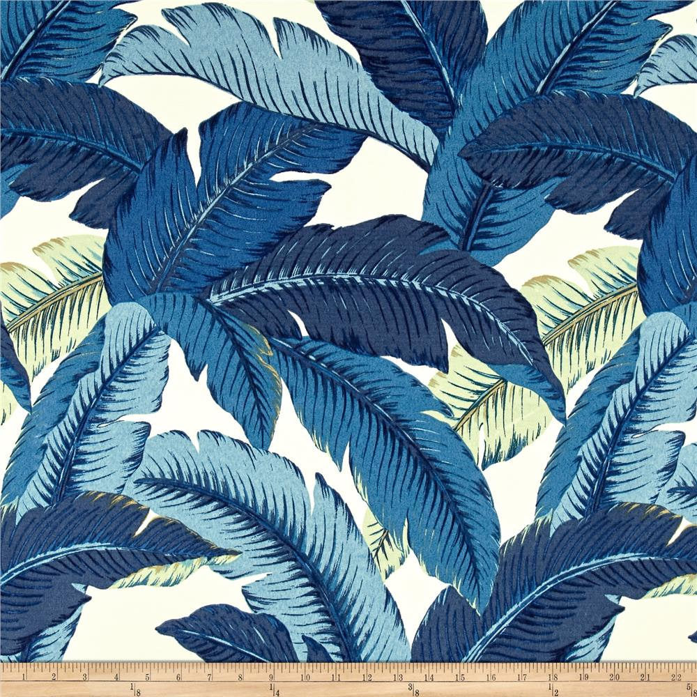 One Curtain Panel, Tommy Bahama Indoor/Outdoor Swaying Palms Drapery Onyx Black- Custom made to order tropical drapes - Weather Resistant