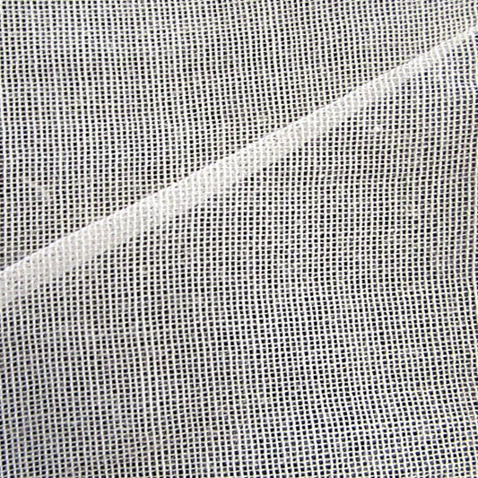 One (1) Organic Natural White Mosquito and Noseeum Netting Curtain for Patio or Bedroom Window - Bug Net Curtain, Bed Tent, Porch or Camping