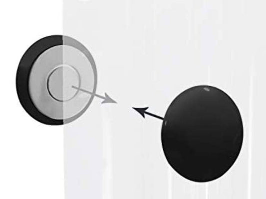 Magnetic Drapery Weights - Set of 4 Pairs (8 pieces) - Outdoor Safe - 1.5" Diameter Circular Weights - Shower Curtain Weights