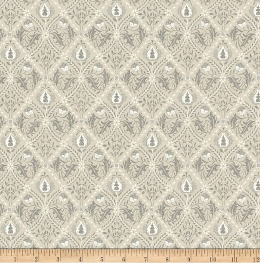 One Curtain Panel "Mineral Pure Trellis Linen" Fabric, FreeSpirit Fabrics, The Original Morris & Co. Bold, Elegant Home Decor