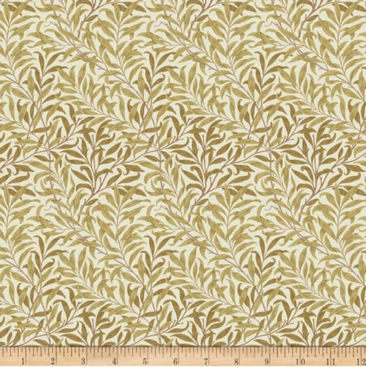 One Curtain Panel "FreeSpirit Standen Willow Boughs Gold" Fabric, FreeSpirit Fabrics, The Original Morris & Co. Bold, Elegant Home Decor