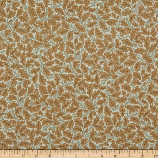 One Curtain Panel "FreeSpirit Orkney Oak Linen" Fabric, FreeSpirit Fabrics, Morris & Co. Bold, Elegant Home Decor